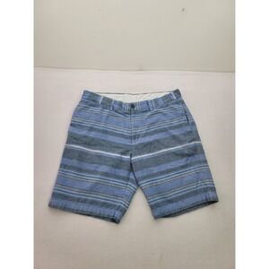 Tommy Bahama Relax Cotton Short Mens 36‎ Blue Striped Causal 9" inseam